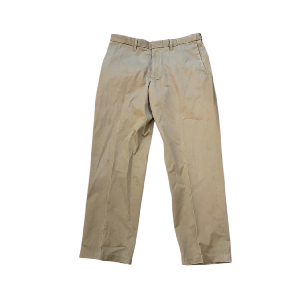 Haggar Classic Fit Pleated Khaki Pant Khaki Tan 38x32 ALTERED